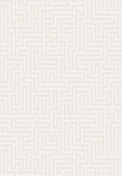 Papel Tapiz Blanco con Plateado Diseño Geométrico Brillos