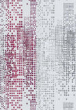 Papel Tapiz Rojo con Gris Diseño de Puntos con Textura
