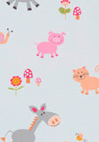 Papel Tapiz Infantil Diseño Animalitos