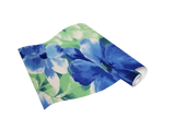 Papel Tapiz Flores Azules y Verdes Estilo Toscano