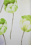 Papel Tapiz Tulipanes Verde Limon Estilo Moderno