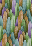 Papel Tapiz Colorido Diseño de Plumas